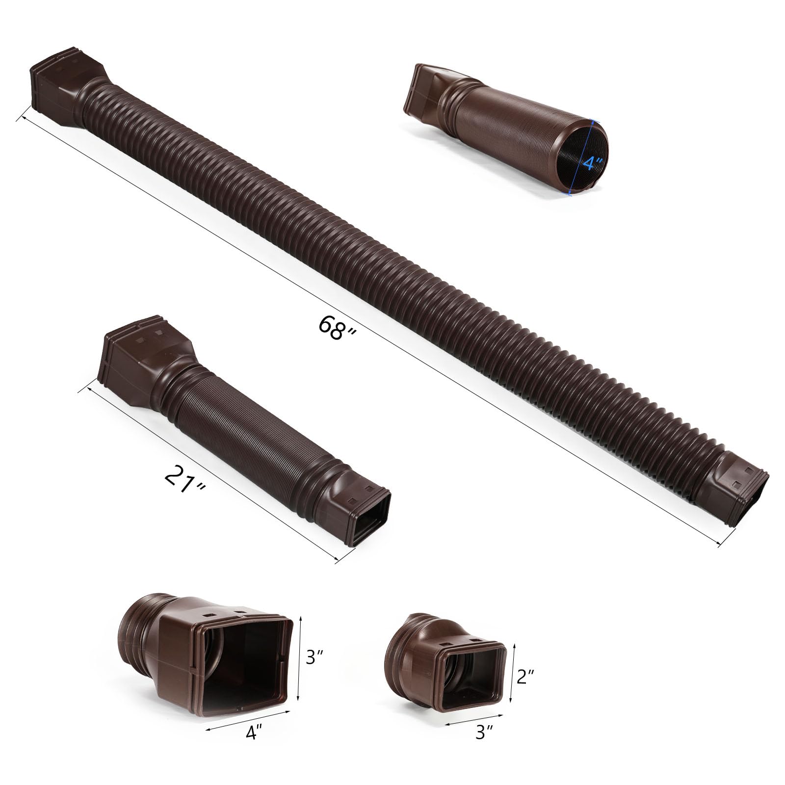 plusgutter extensor instalado en invierno resistiendo nieve y condiciones frías