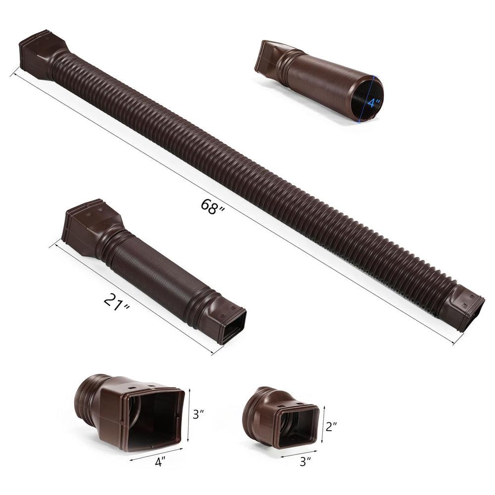 plusgutter extensor instalado en invierno resistiendo nieve y condiciones frías