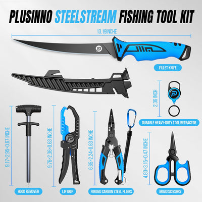PLUSINNO full set laid out showing compact organization and ready-to-use benefit