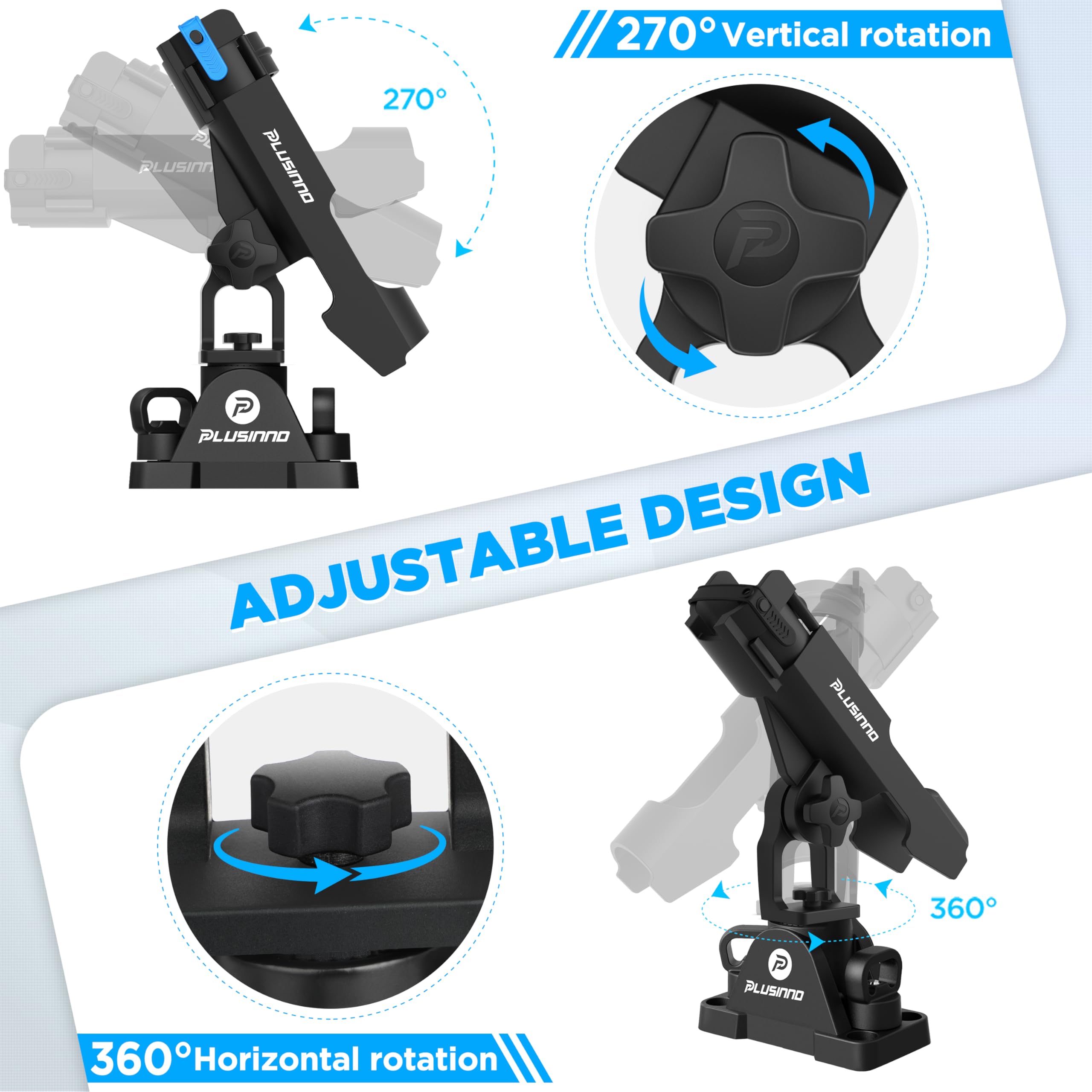 PLUSINNO size comparison with rod illustrating compact footprint and space savings