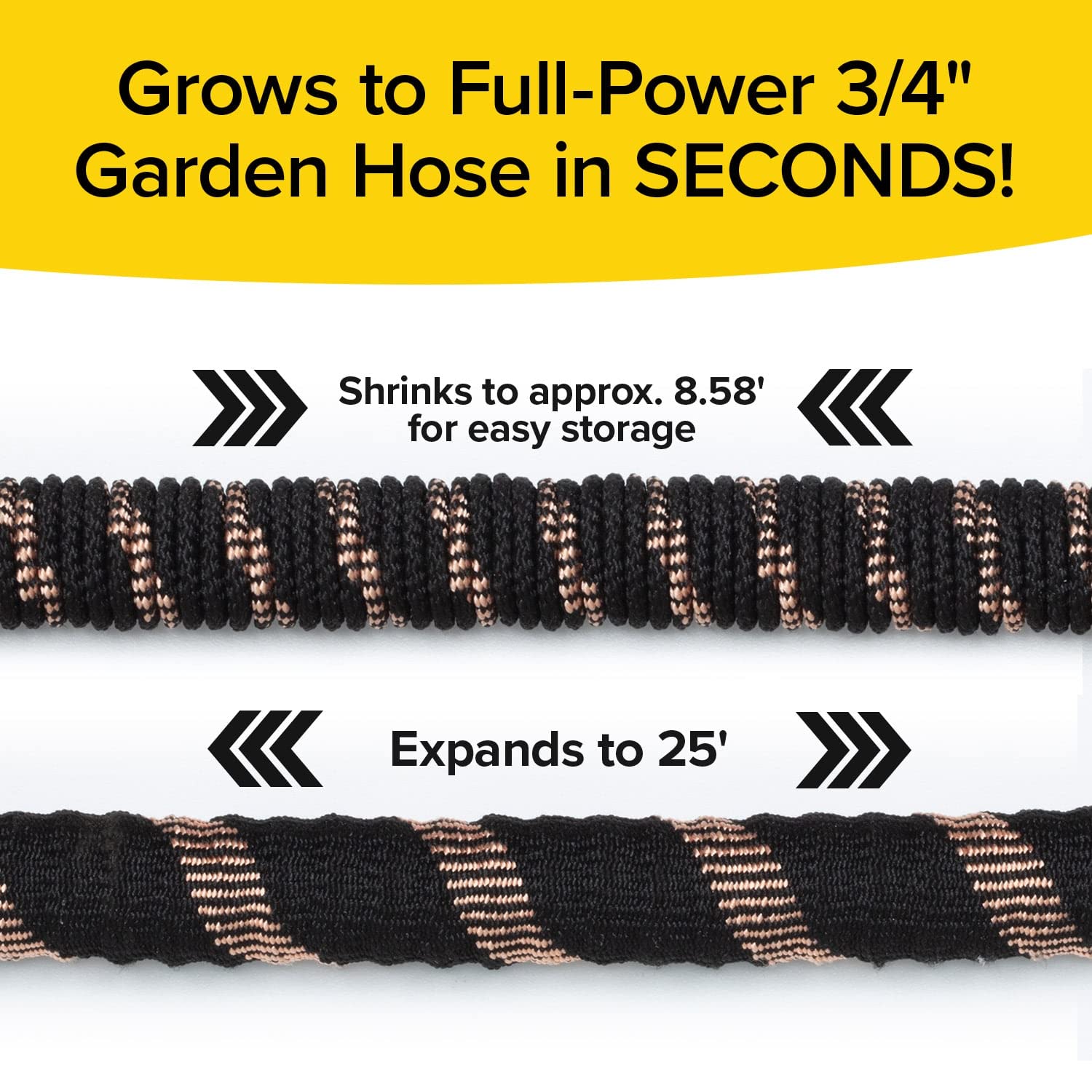 Pocket Hose manguera extendida hasta 25 pies para riego fácil