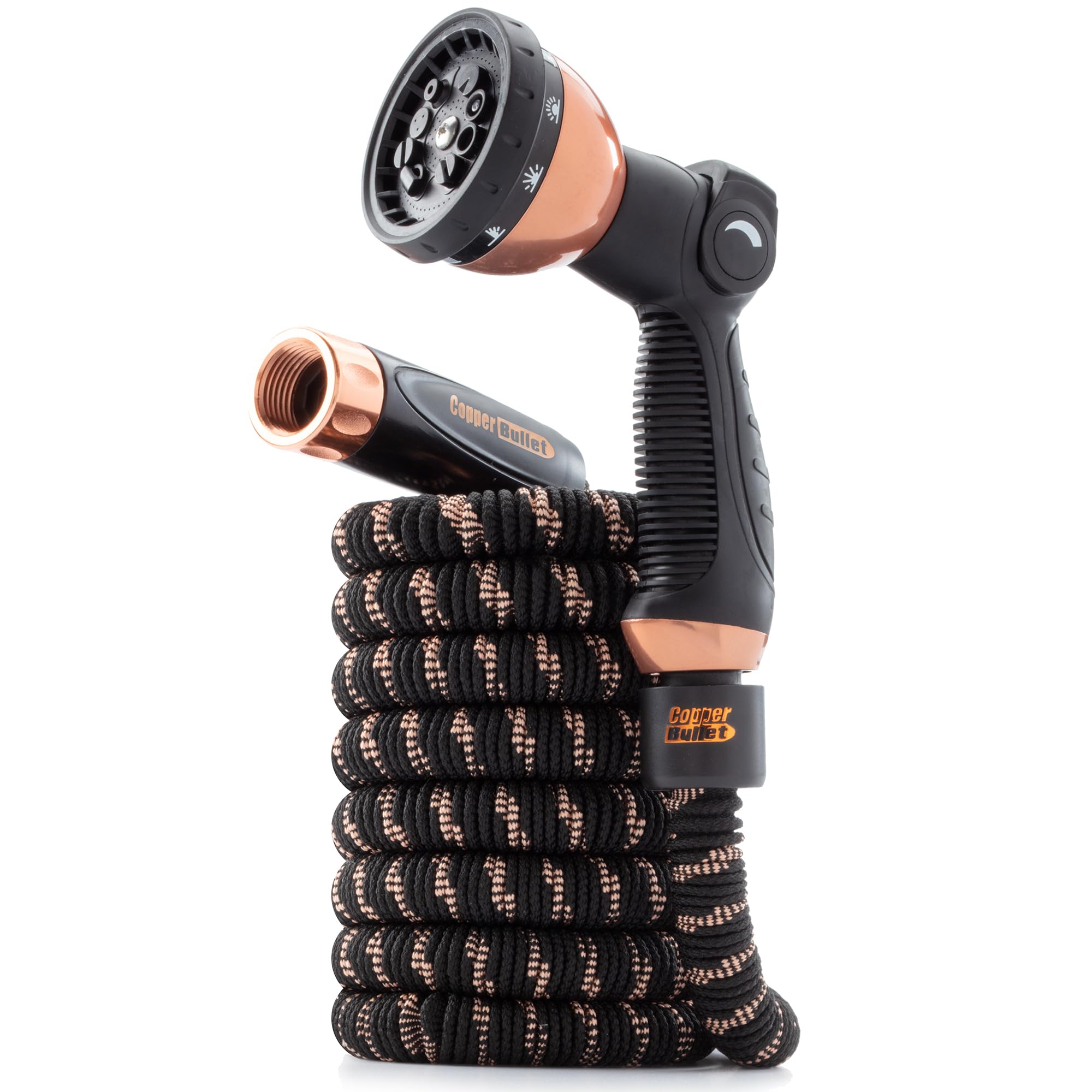 Pocket Hose manguera frente del empaque mostrando tamaño compacto