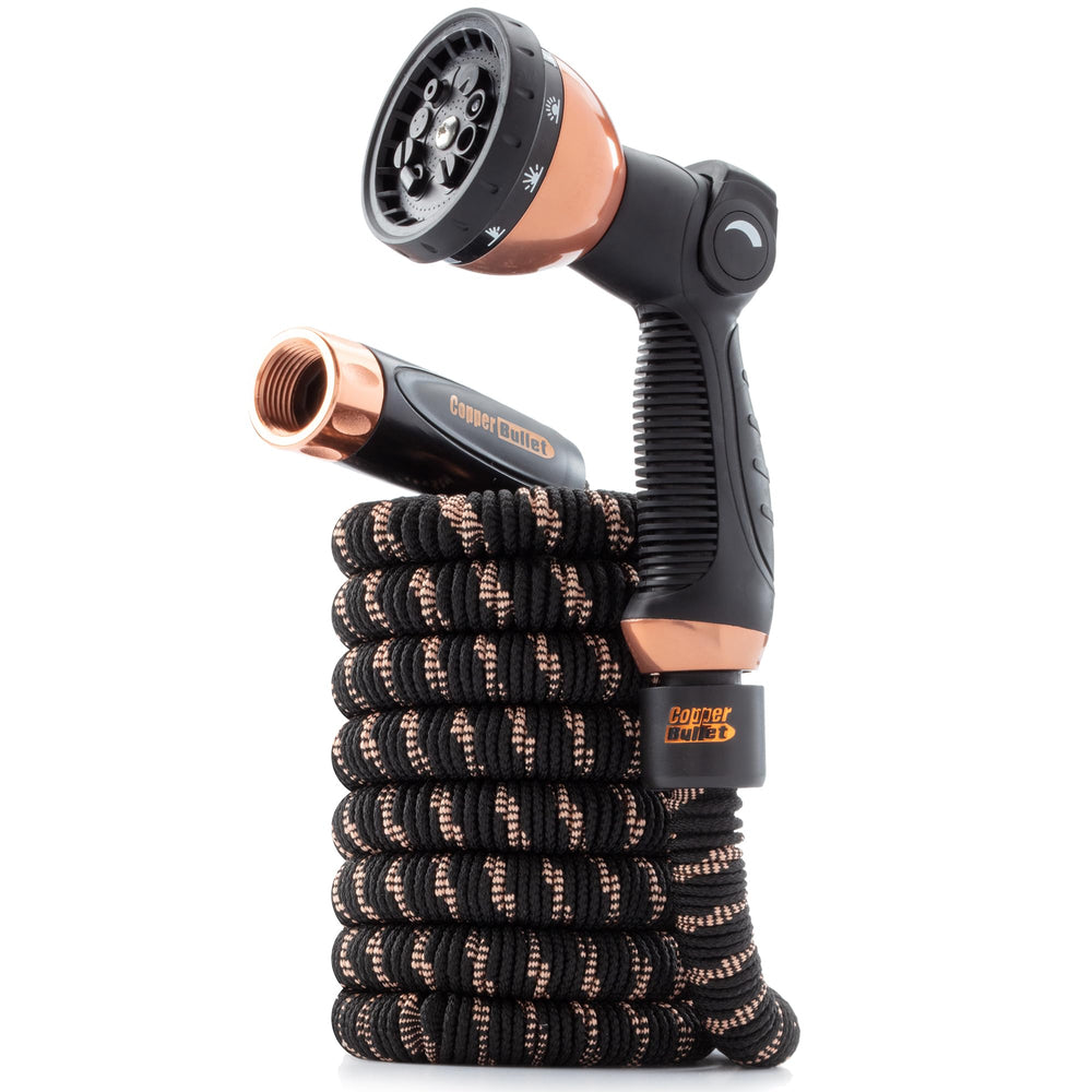 Pocket Hose manguera frente del empaque mostrando tamaño compacto