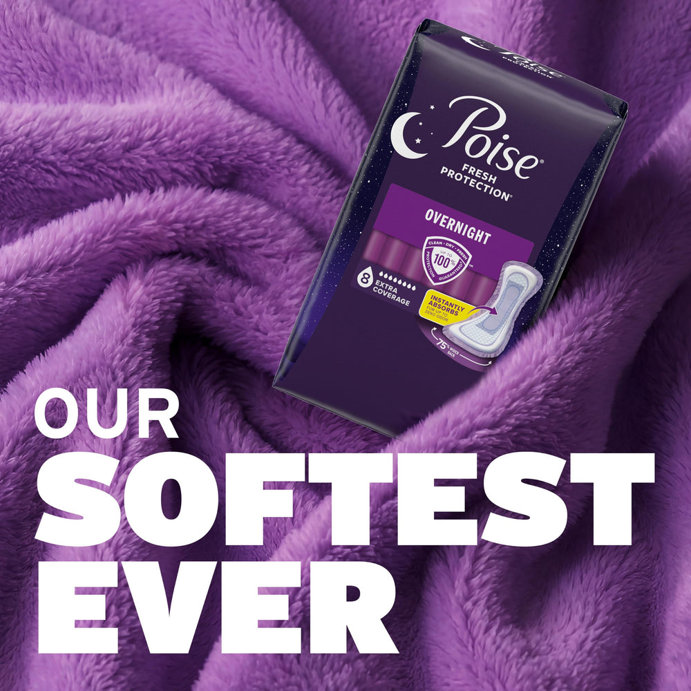 Poise etiqueta del empaque con información de absorción 8 Drop