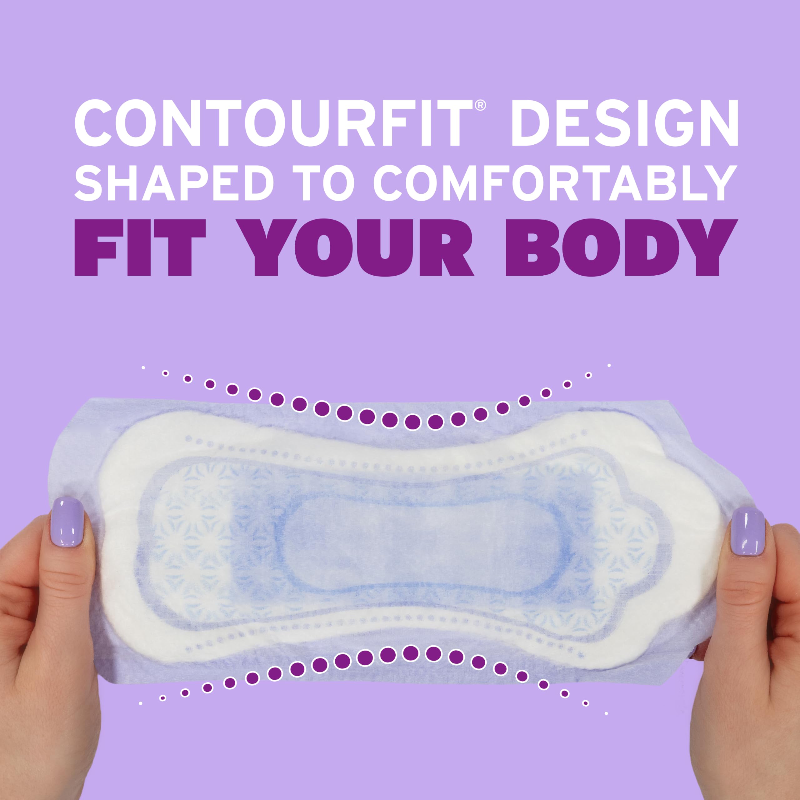 Poise in use underwear demo showing secure fit and confidence while moving