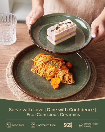 Pokini in a dining table setting conveying warm, inviting presentation