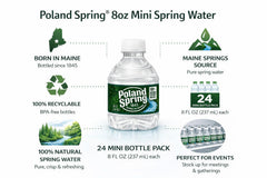 Poland Spring botella en mano Macouba para uso, tamaño cómodo y portable