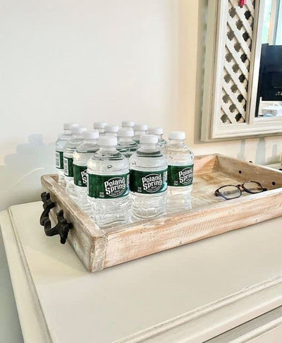 Poland Spring botellas dentro de nevera portátil Macouba para mantener frescura