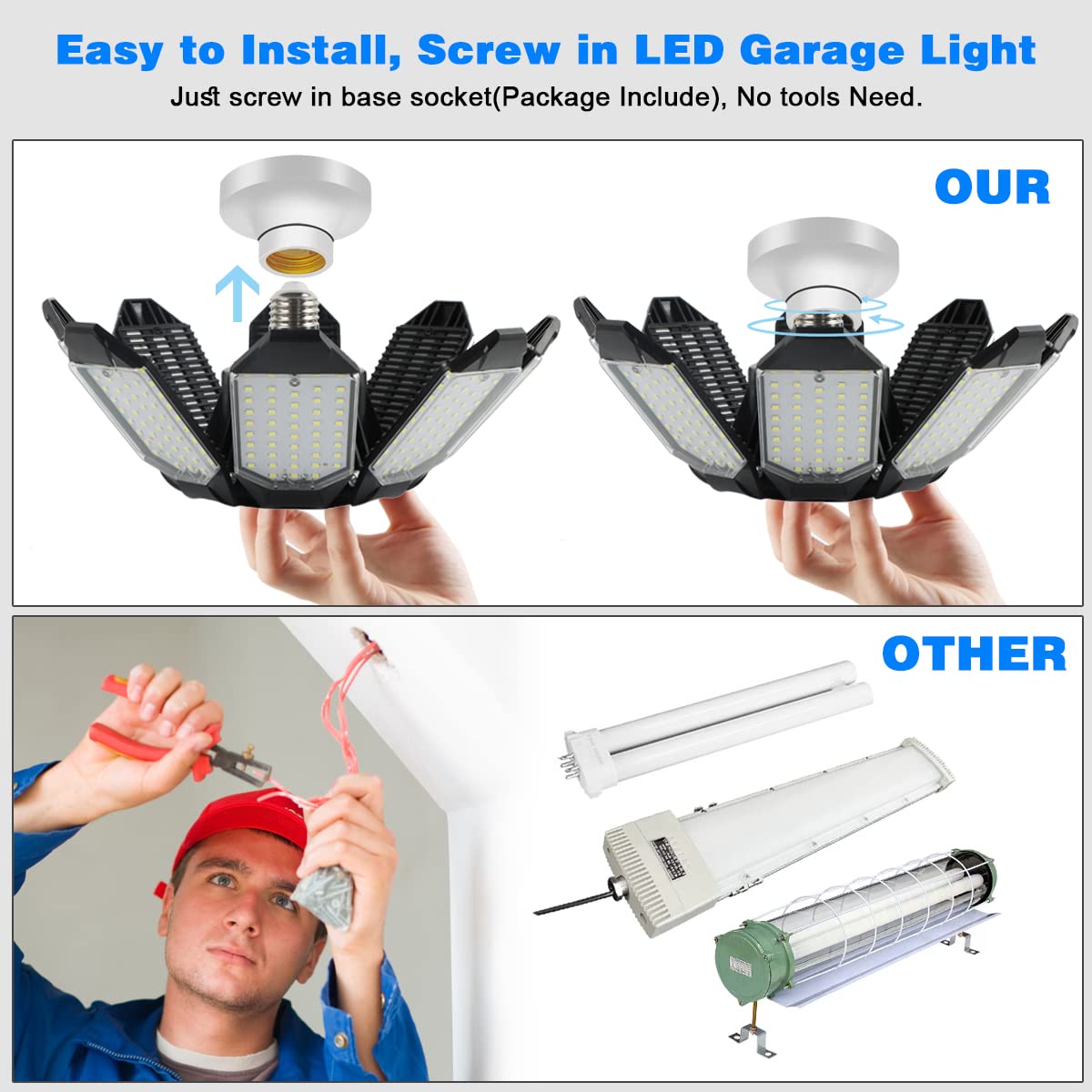 POLARPRA primer plano de 408 diodos LED para luz potente y uniforme