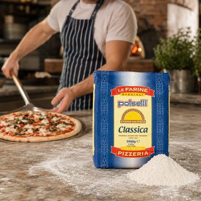 POLSELLI Classica dough being stretched demonstrating elasticity and easy handling