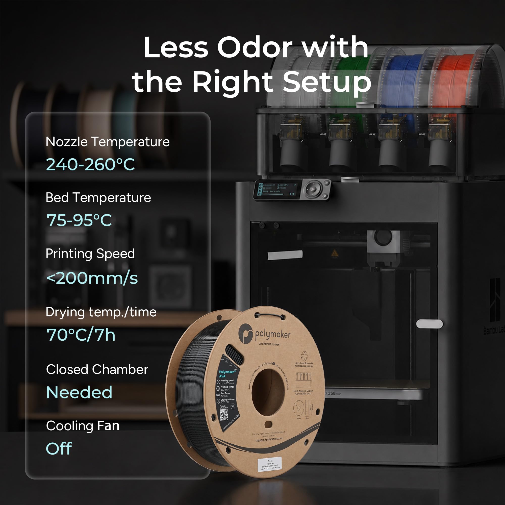 Polymaker ASA pieza RC impresa al exterior demostrando resistencia UV