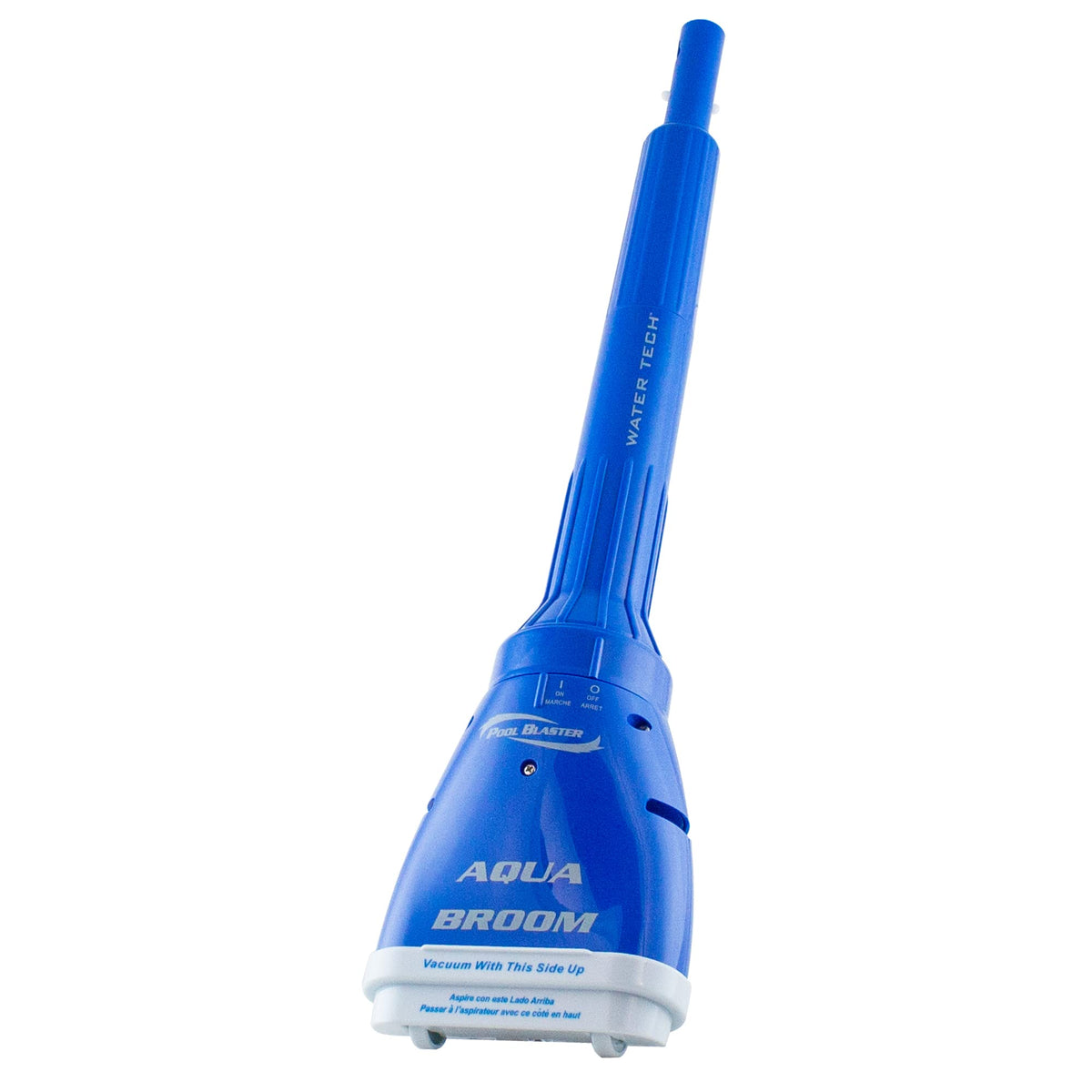 POOL BLASTER vista frontal del Aqua Broom mostrando facilidad de uso