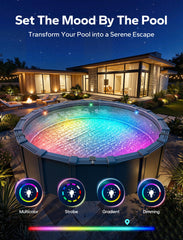 POOLHACKER diffuser detail highlighting even LED spread and soft pool lighting