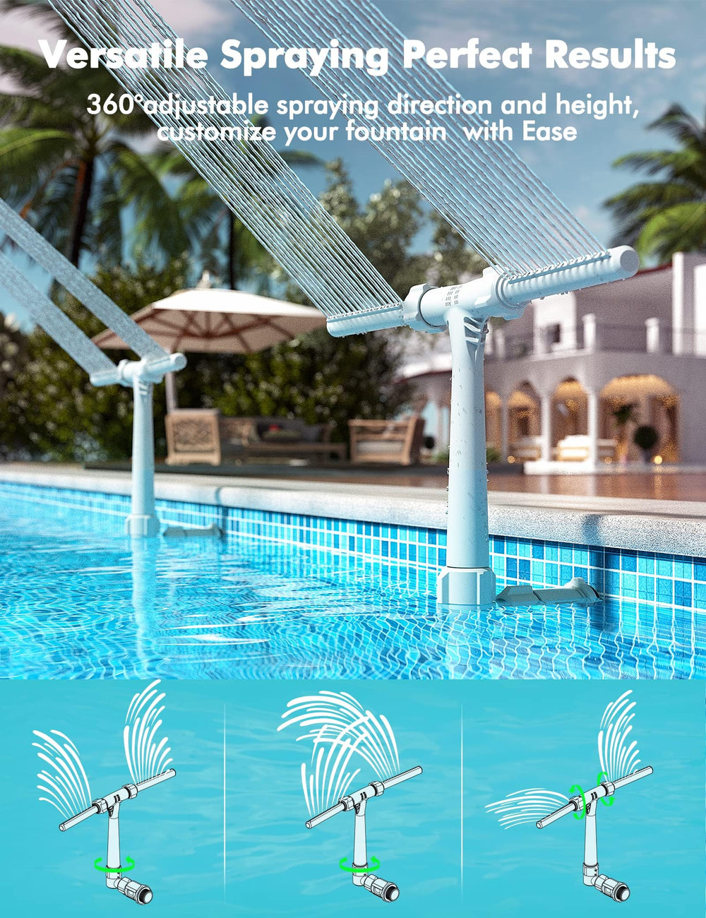 POOLHACKER mounted on pool return jet demonstrating compatible fitting and secure attachment