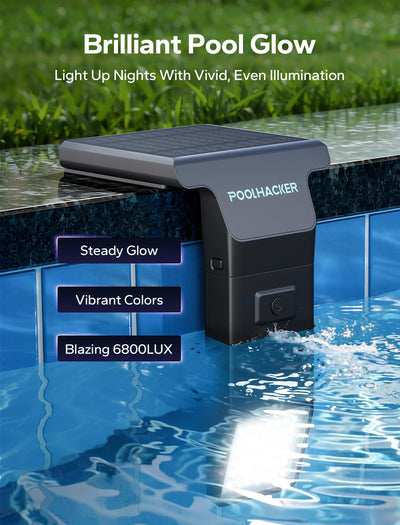 POOLHACKER size comparison with ruler illustrating compact footprint and fit