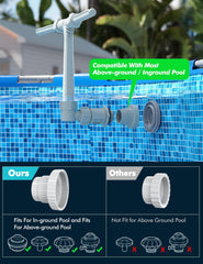 POOLHACKER side valve detail for flow control and simple pressure adjustments