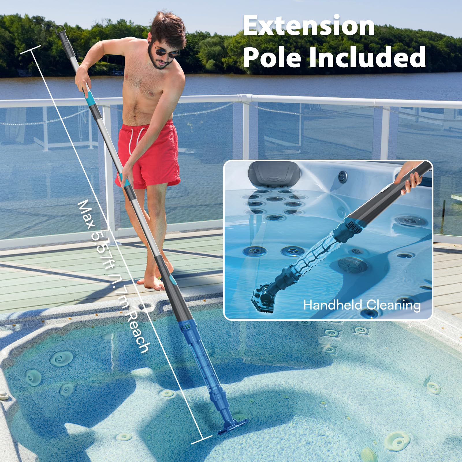 PoolMr underwater side profile showing submerged operation safety benefit