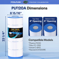 POOLPURE tapa inferior reforzada para un sellado duradero y montaje seguro