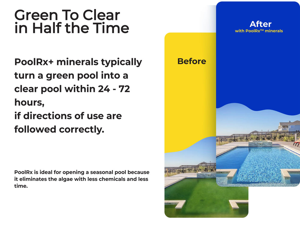 PoolRx etiqueta con ingredientes y certificaciones claras