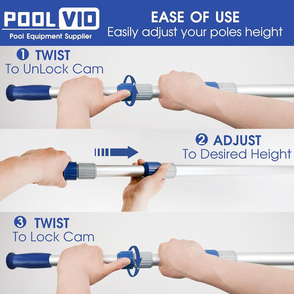 Poolvio primer plano del aluminio resistente para mayor durabilidad contra corrosión