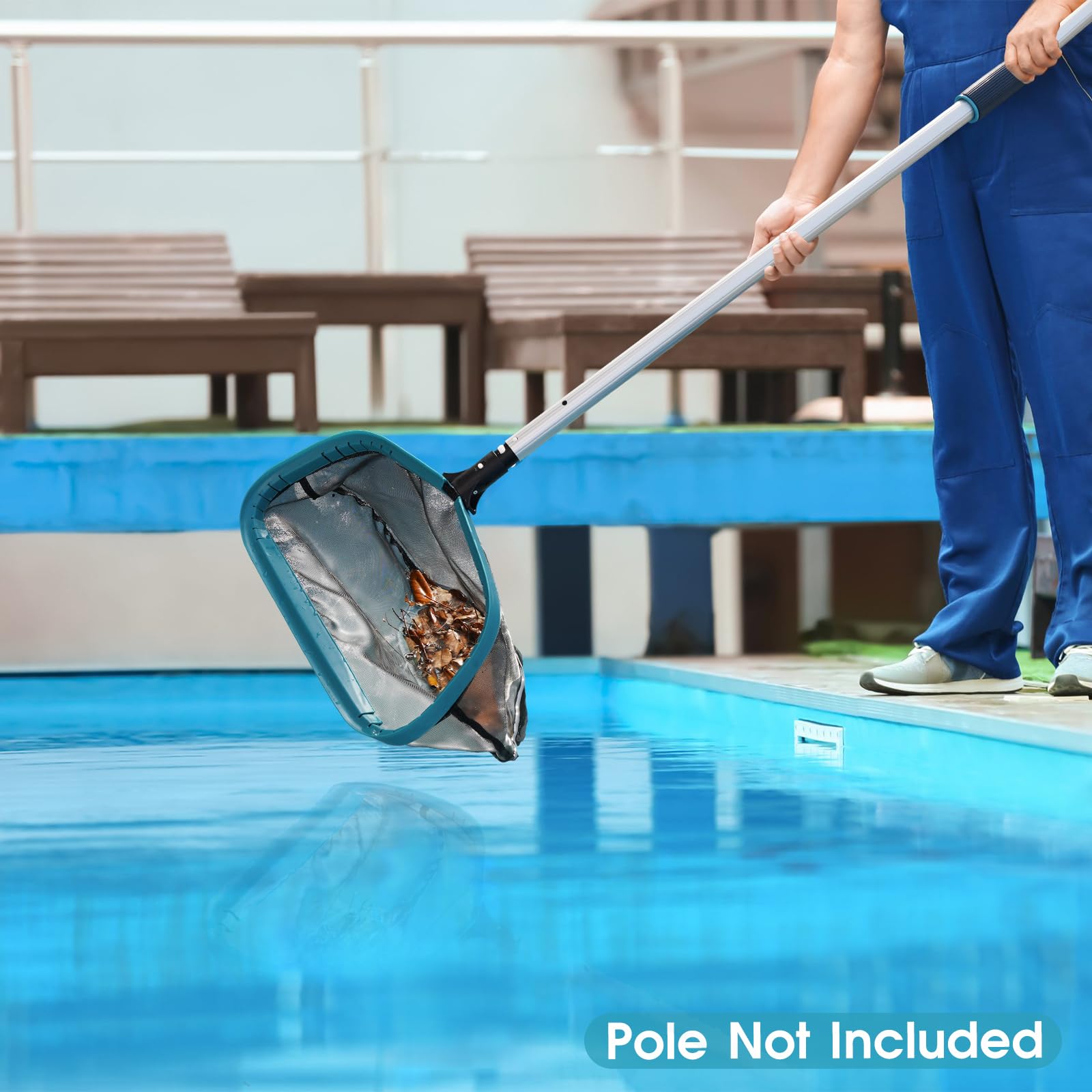 POOLWHALE empaque y etiqueta del producto mostrando compatibilidad y uso