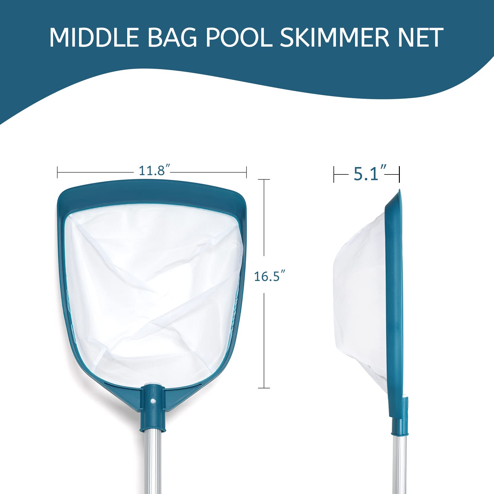 POOLWHALE detailed frame edge designed to prevent rubbish escape and improve performance