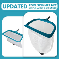 POOLWHALE detalle de malla ultra fina reteniendo partículas pequeñas
