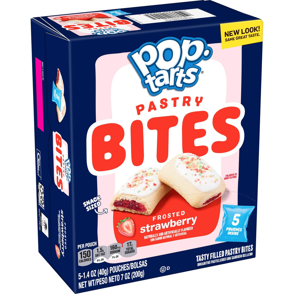 Comparación de tamaño de Pop-Tarts Bites con una moneda, evidencia su formato mini