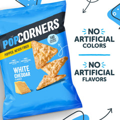 PopCorners bolsa en mano ilustrando porción portátil y práctica