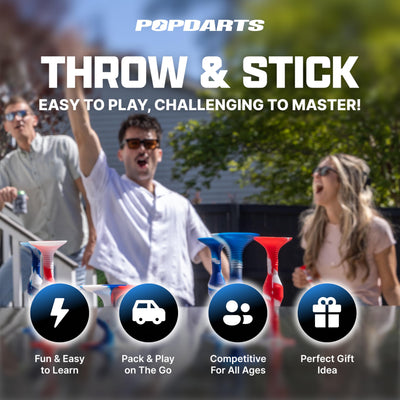 Blue-swirled Wigglenobber target marker, Popdarts clear scoring focal point