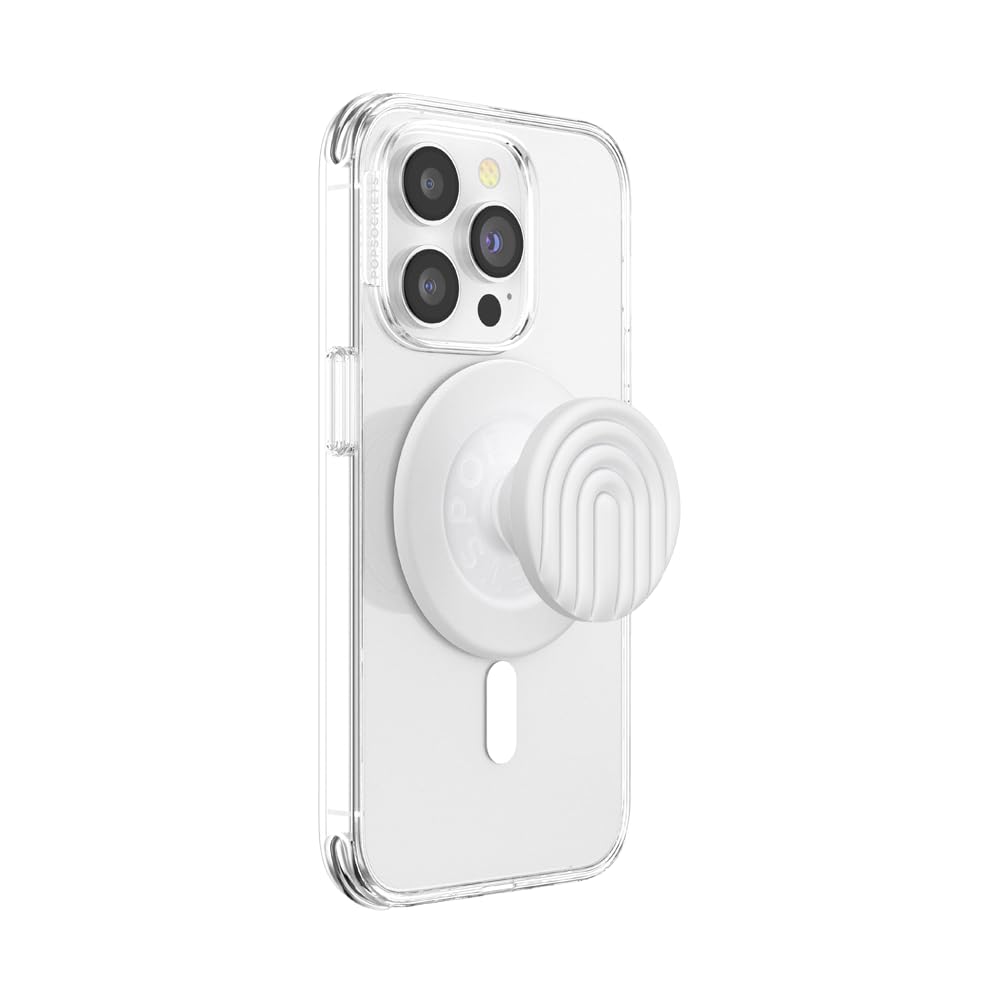 PopSockets Coconute Creme frontal mostrando diseño elegante y agarre seguro