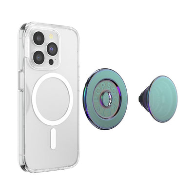 PopSockets Nightshade extended stand supporting phone for hands-free viewing