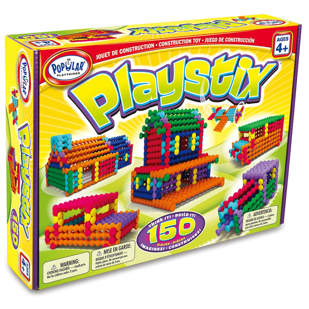 POPULAR PLAYTHINGS child using Playstix showing hands-on learning and fine motor skills
