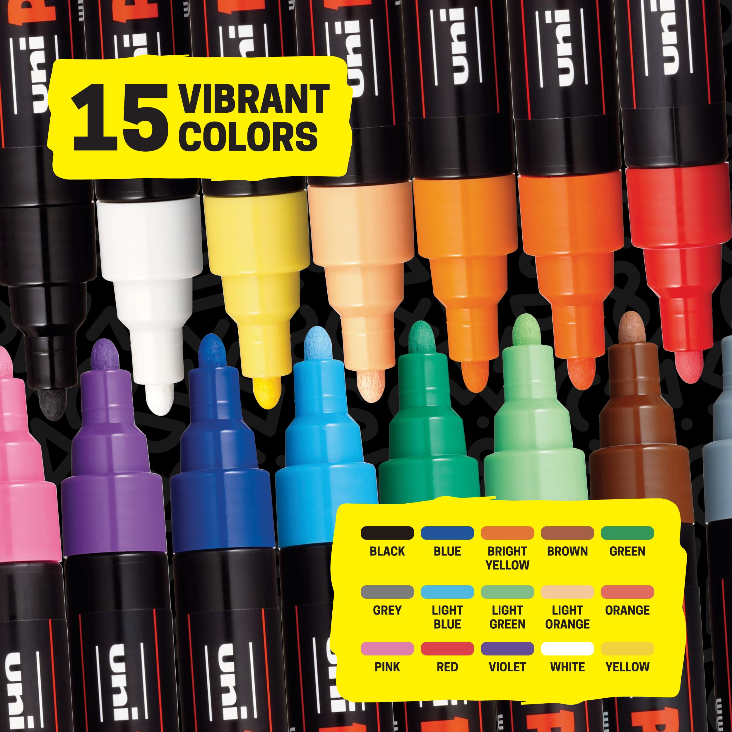 posca punta reversible primer plano que permite trazos finos y anchos
