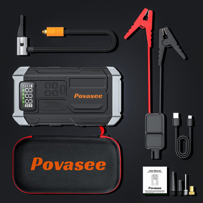 Povasee organized storage case with accessories for convenient transport