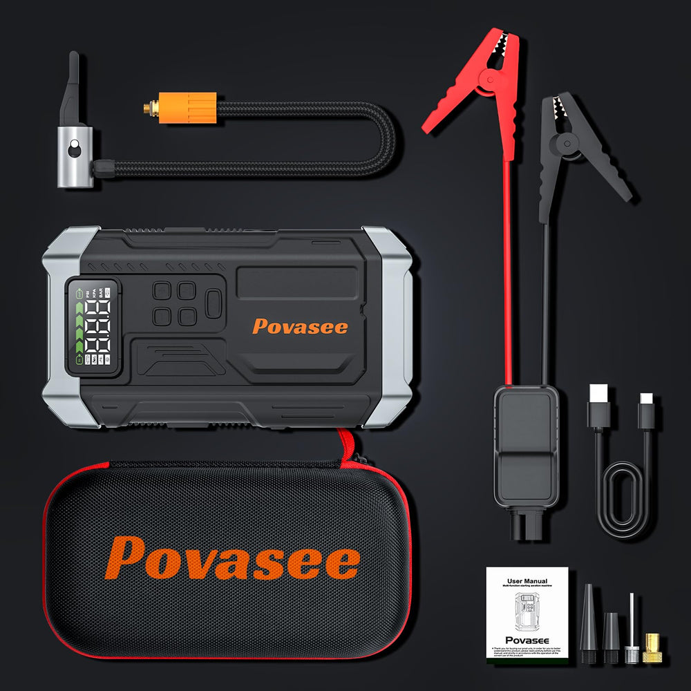 Povasee organized storage case with accessories for convenient transport