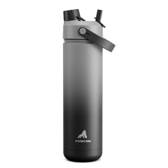 POWCAN botella Obsidian vista frontal con diseño elegante y beneficios térmicos