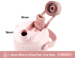 POWCAN interior de acero 18/8 que asegura bebidas sin sabor metálico y fácil limpieza