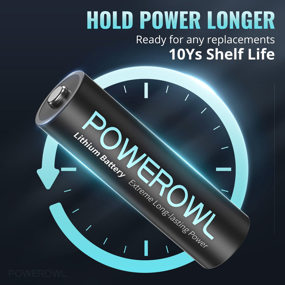 POWEROWL comparación de tamaño en mano mostrando portabilidad