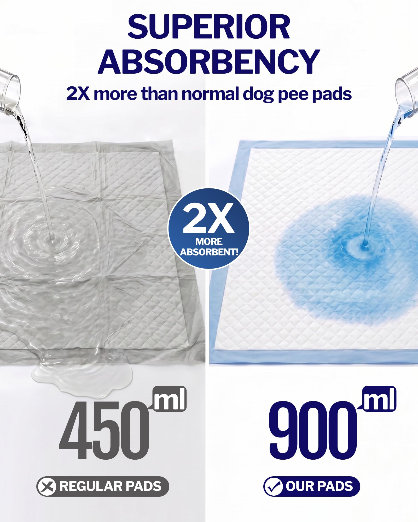 Powools superficie acolchada que distribuye humedad para mayor confort