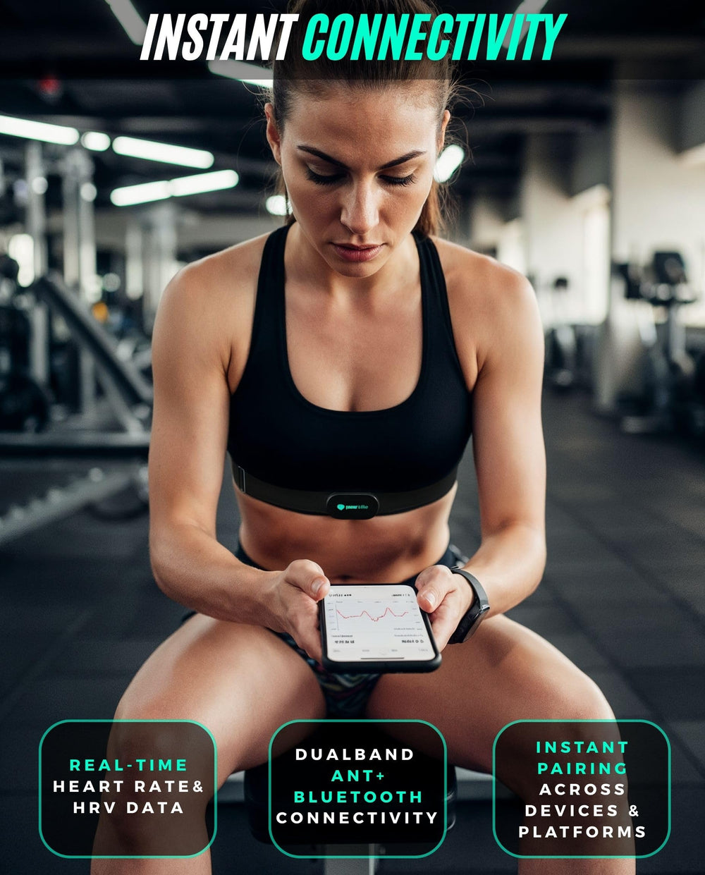 POWR LABS detalle del módulo sensor mostrando precisión clínica
