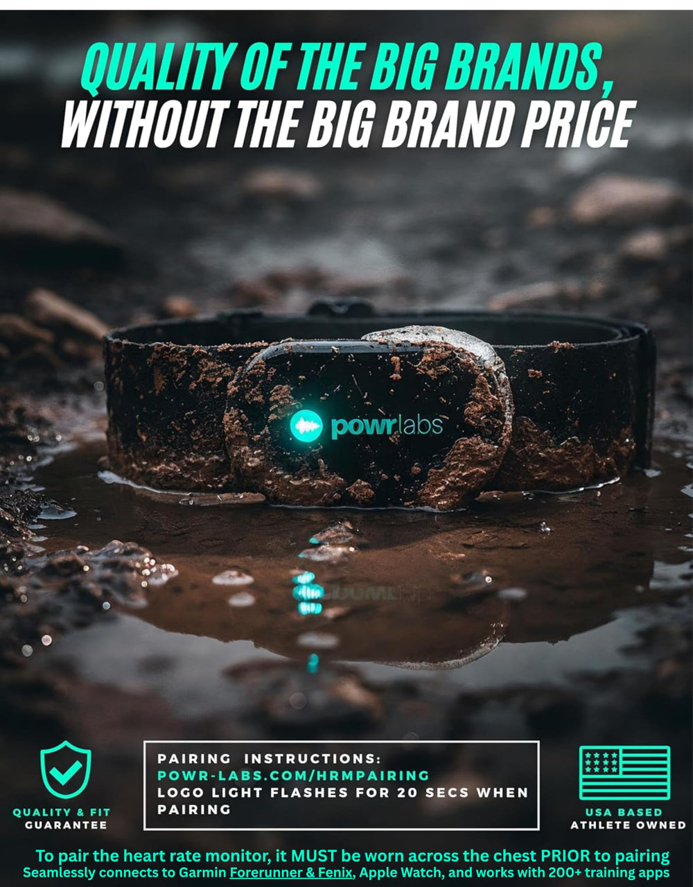 POWR LABS atleta entrenando en gimnasio evidenciando durabilidad