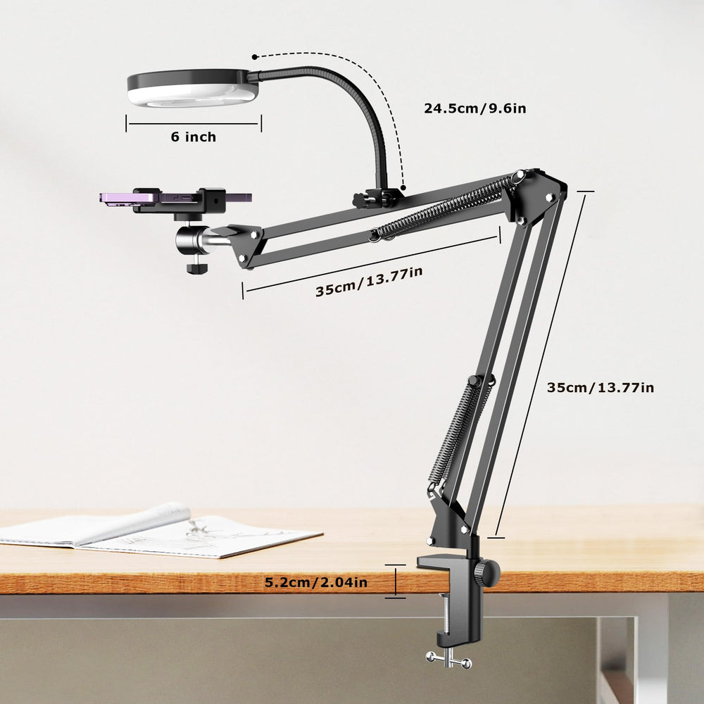 Pozliv Logitech webcam mounted on arm showing compatibility with popular webcam models