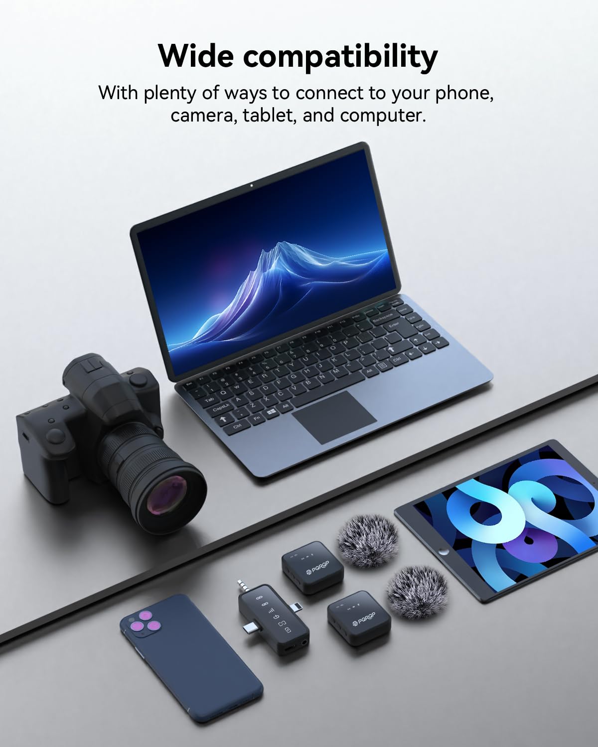 PQRQP accesorios con clips y cables para montaje rápido y seguro