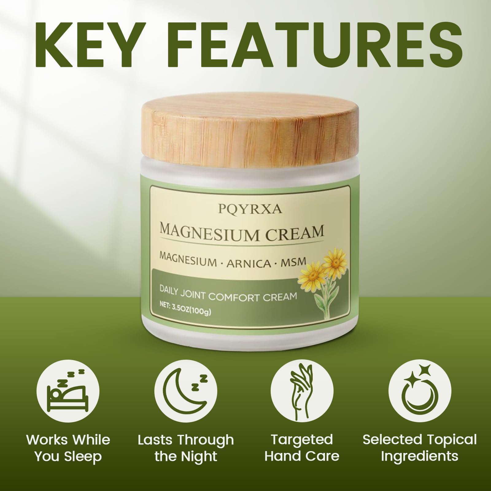 PQYRXA cream texture close-up illustrating fast-absorbing, non-greasy feel