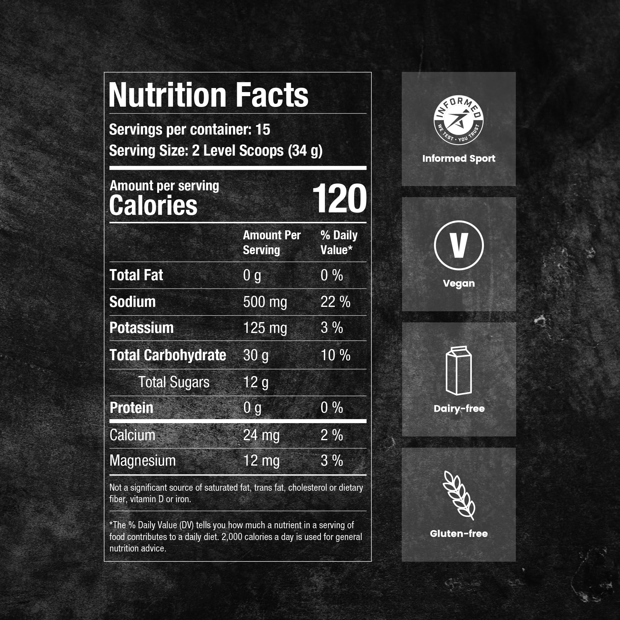 Precision Hydration etiqueta con sello Informed Sport para confianza