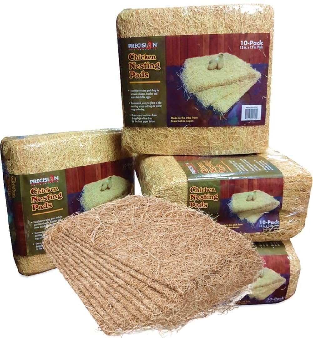 PRECISION PET front pack view showing ten 13x13 nesting pads and sustainable benefit