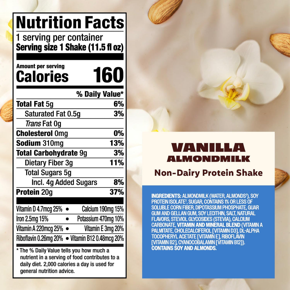 Premier Protein batido en mesa de desayuno promoviendo conveniencia y energía