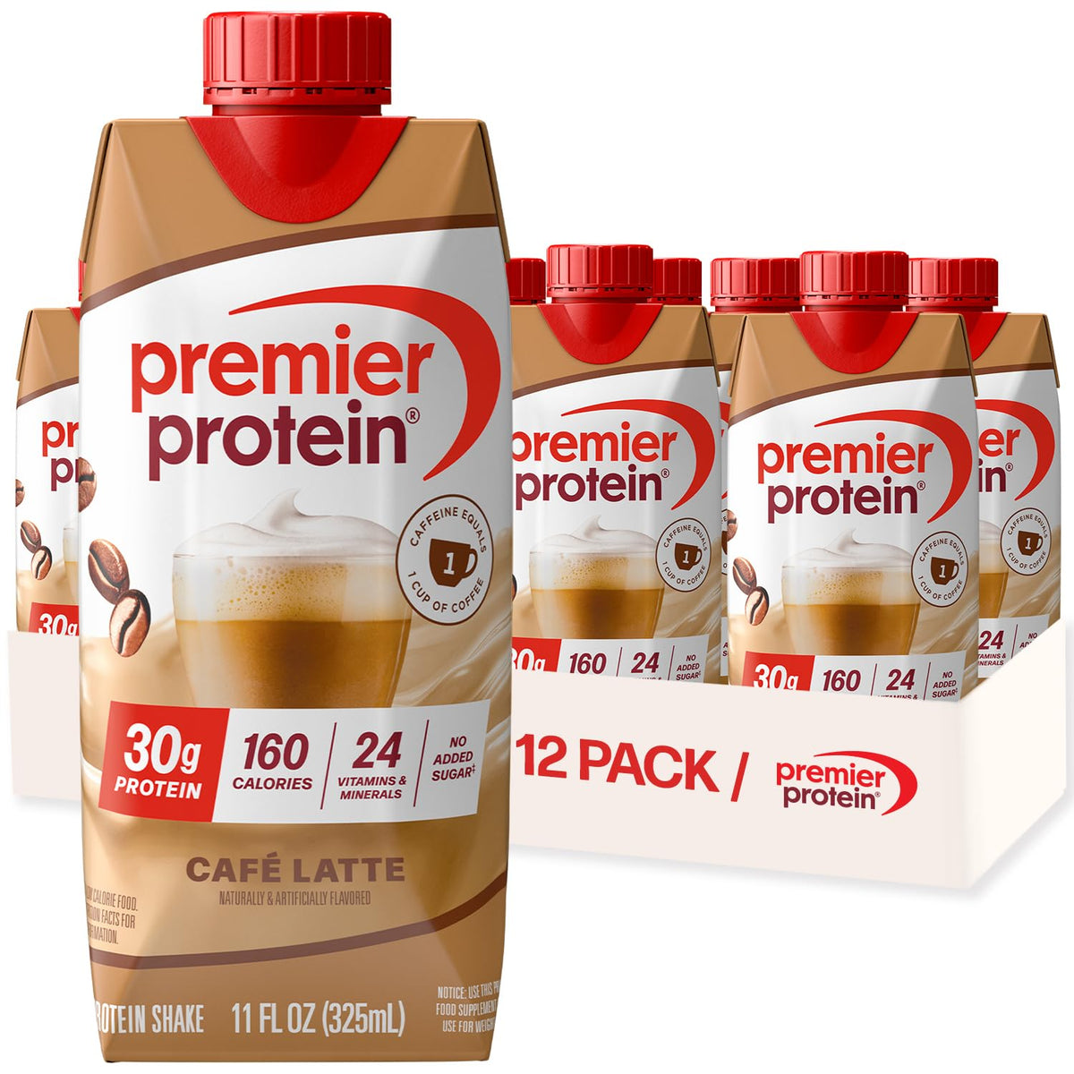 Premier Protein botella frente mostrando diseño y conveniencia