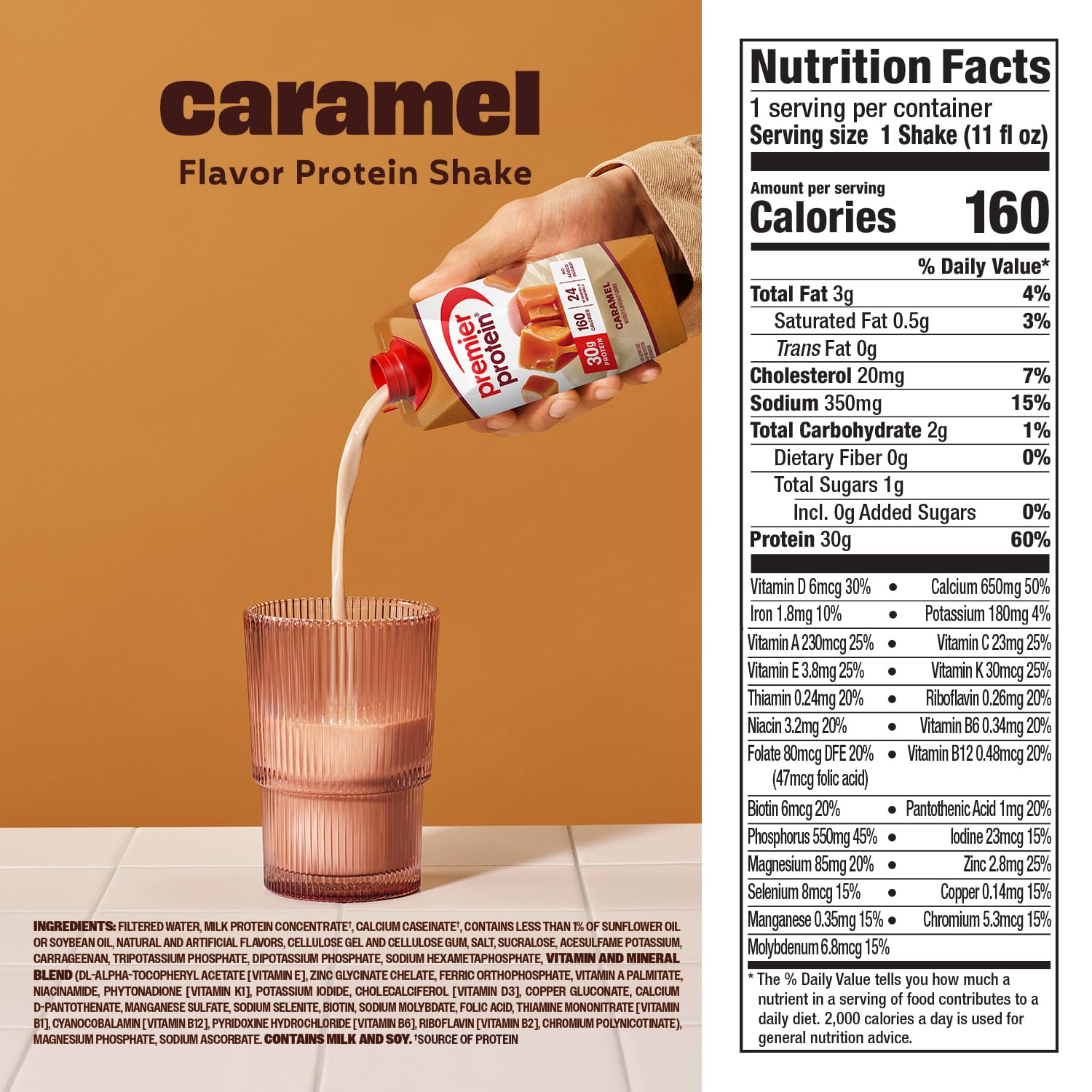 Premier Protein caramel cartons inside gym bag demonstrating portability and post-workout convenience